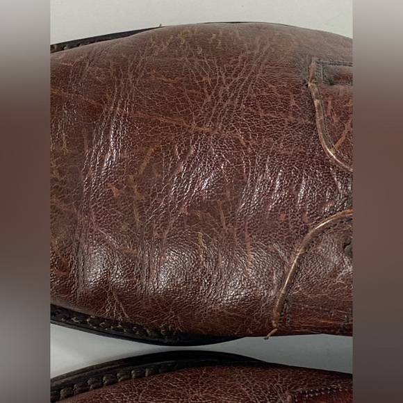 Loake Mens Size 9 (uk 8.5) Brown Exotic Leather Derby Dress Shoes England - Picture 8 of 14